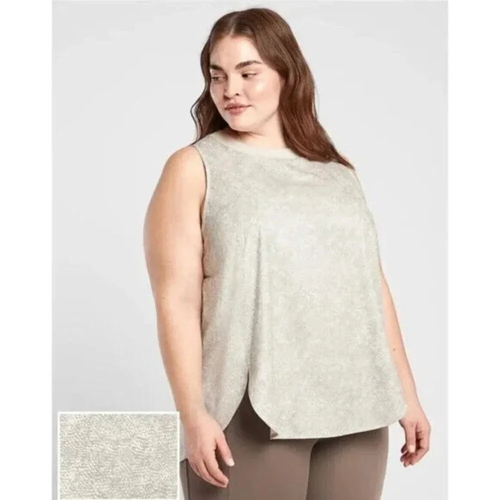 Athleta Zephyr Tank Top Size 3x Python Snake Prin… - image 1